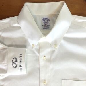 Brooks Brothers Mens White 16 - 2/3 Classic 1818 Infinity Embroidered Cuff Shirt
